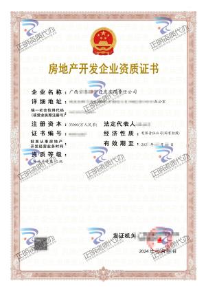 南寧-投資開發(fā)有限責(zé)任公司房地產(chǎn)開發(fā)二級(jí)資質(zhì)